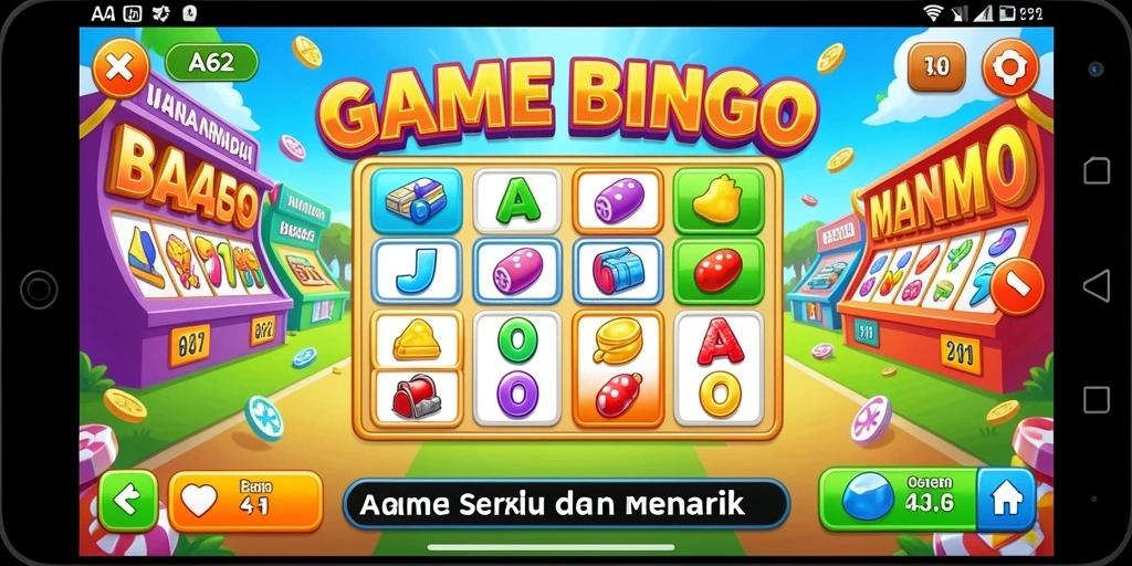 Tampilan gameplay Bingo yang seru dan interaktif.