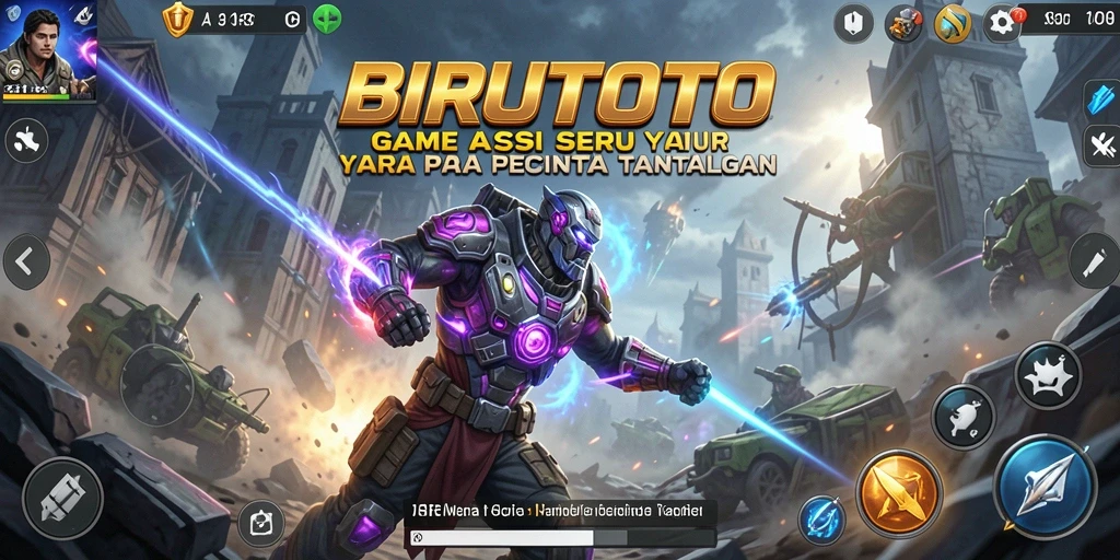 Screenshot utama BIRUTOTO menunjukkan aksi seru dalam gameplay.