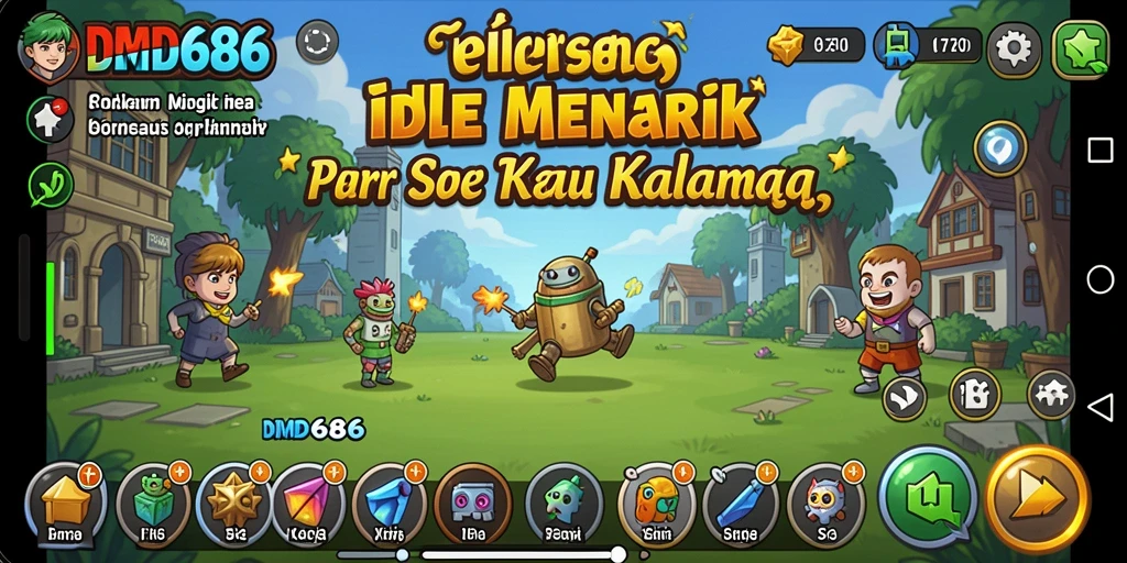 Tampilan gameplay menarik dari DMD686 dengan aksi penuh warna.