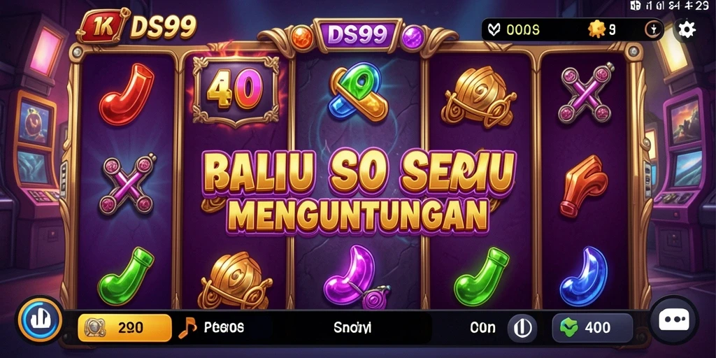 Tampilan menarik dari gameplay DS99 dengan variasi tema Slot.