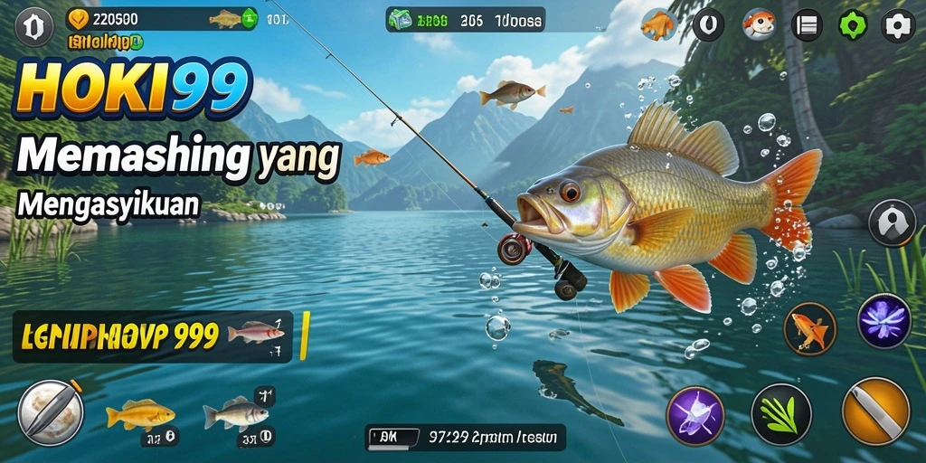 Tampilan gameplay HOKI99 yang memikat saat memancing.