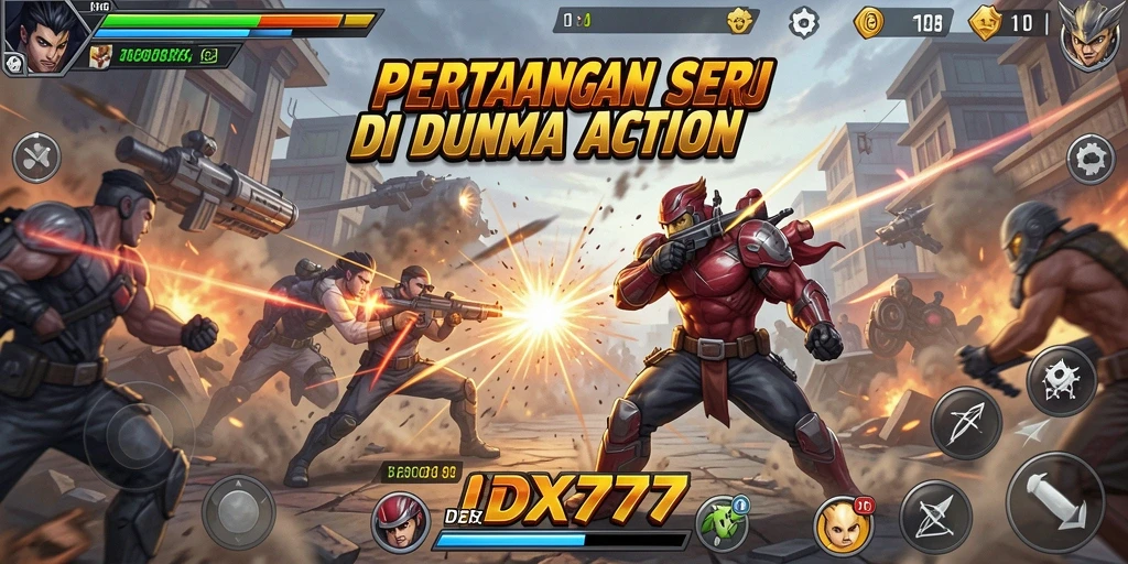 Tampilan gameplay menegangkan dalam <strong>IDX777</strong> dengan efek visual yang menawan.
