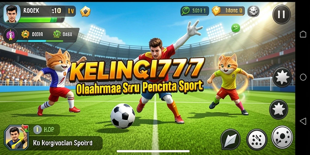 Tampilan gameplay seru KELINCI777 dengan aksi olahraga yang mendebarkan.