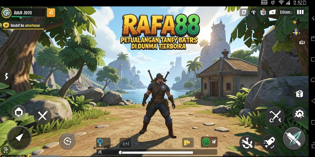 Gameplay RAFA88 yang menampilkan eksplorasi dunia terbuka yang luas.