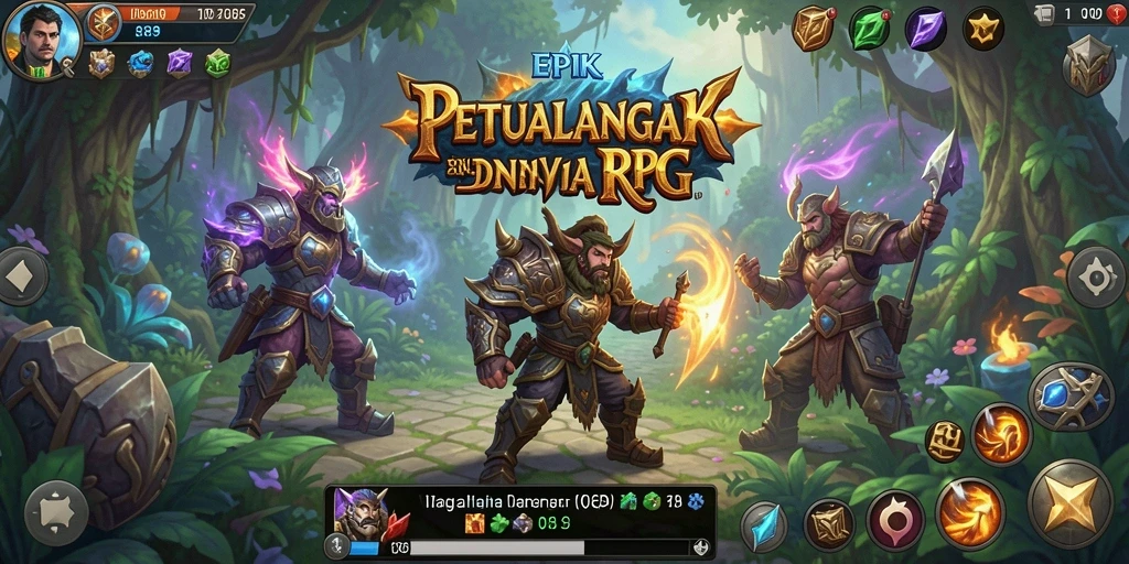 Screenshot gameplay RR89 menampilkan aksi seru dan dunia RPG yang luas.